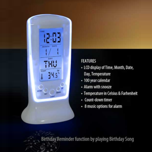 Backlit Table Clock