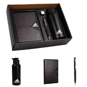 Black Gift Set with Silicon Mobile Stand