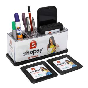 MULTIPURPOSE TABLE TOP WITH 6 COASTER AND 150 PAD