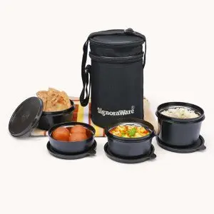 Signoraware_Monarch Executive Big Microsafe Steel Lunch Box