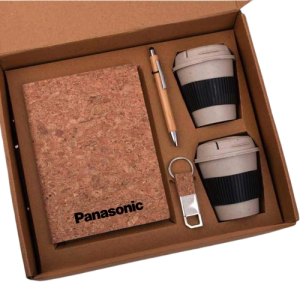 Cork Bamboo Twin Mug Gift Set