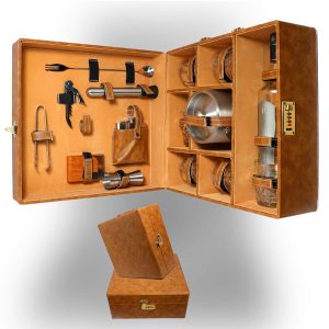 Leather Portable Bar Set