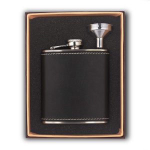 Black Coated Steel Flask