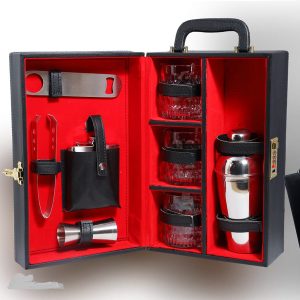 Leather Portable Bar Set