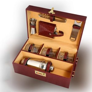 Leather Portable Bar Set