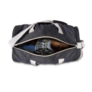 Swiss Military-Unisex Duffle/Gym Bag With Anti-Slip Shoulder Strap, Black, DB4