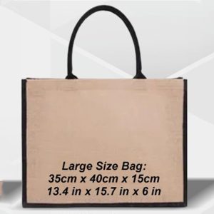 Black & Natural Jute Bags