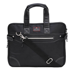 Swiss Military-Laptop Messenger Bag/Briefcase With Detachable Shoulder Strap, Black | LB14