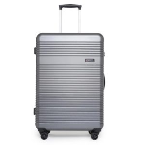 Swiss Military Large Check-in Suitcase (75 cm) 4 Wheels | Hard Top Anti Scratch Trolley | Grey