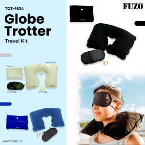 Travel Neck Pillow, Eye Mask & Ear Plugs