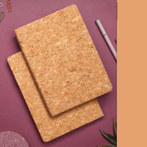 Cork Eco friendly A5 notebook with Edge coloring