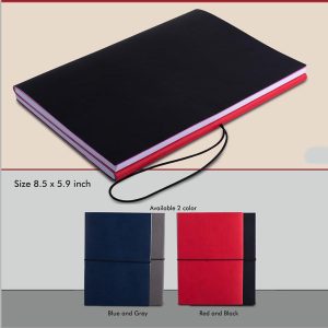 Double side folding notebook