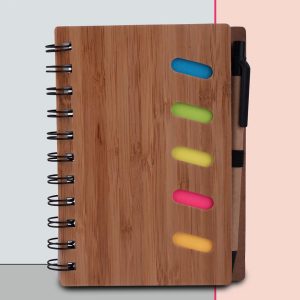 Ecofriendly Notebook With Sticky Notes & Pen