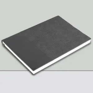 Double strip A6 size PU notebook