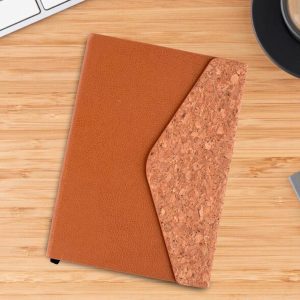 Cork Magnetic Envelope style Notebook