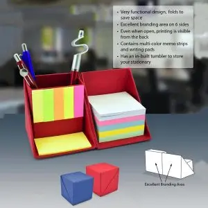 Colour Foldable Paper Cube I Includes Memo Pads