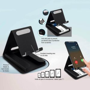 Metal Mobile Stand With Visiting card holder