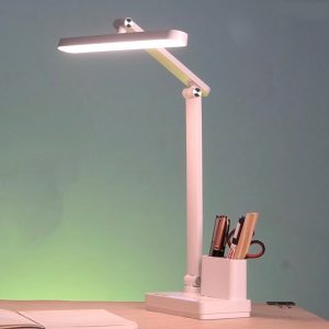 Boss : Rechargeable Folding LED lamp with Touch panel Brightness adjustment | Detachable pen stand | Mobile Stand | 3 Color light option