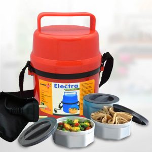 Power Plus Electra Lunch Box Plastic- 3 Container