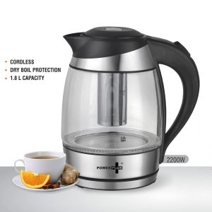 Glass Kettle with Tea infuser basket