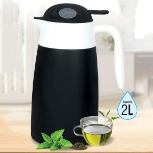 Ultima: Premium revolving kettle in stainless steel (2L approx) | 304 Steel Inside & Outside