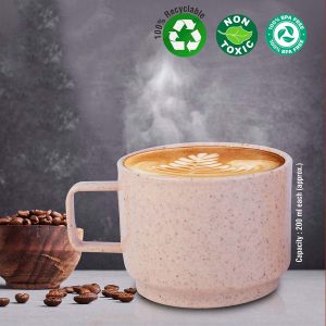 Eco cups mini: Set of 2 eco friendly cups in gift box