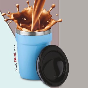 Flash Insulated : Stainless Steel Coffee mug | Keeps hot up to 4 hours | Capacity 350ml