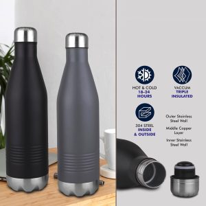 Astro 1000 Vacuum Flask | 304 Grade Steel | Keeps hot for 18- 24 hours | Copper Layer inside | Capacity 1L Approx
