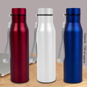 Long Cola 750 Colored: Stainless steel bottle | With Colored Cap and Carry strap