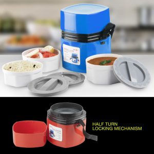 Power Plus Mega Lunch Box (Microwaveable)- 3 Box