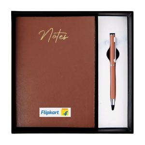 Petal Brown Diary & Pen DM-214