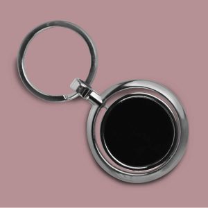 Round Rotating Keychain
