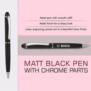 Matt Black Pen with Chrome Parts