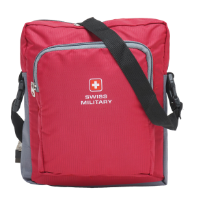 Swiss Military-Stardust Sling Bag With Adjustable Shoulder Strap, Red