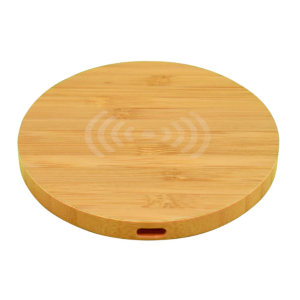 Olive 15W Round Wireless Bamboo Charger