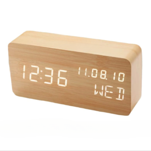 Multifunctional Wooden Table Clock