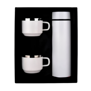 Temperature Flask & Cups Gift Set