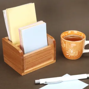 Essentials Wooden Notes Holder